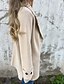 preiswerte Trenchcoats-Damen Winterjacke Mantel Freizeitjacke Warm Bequem Tasche Knöpfe Mode Modern Lässig Einfach Outdoor Straße Ausgehen Einreihig Regulär Steigendes Revers Normale Passform Langarm Oberbekleidung Schwarz