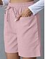 ieftine Pantaloni scurti-Pentru femei chinez Pantaloni Scurți De Bază Casual Scurt Talie Înaltă Simplu Buzunar Curea elastică Confortabil Απαλό Comfortabil Strech În aer liber Stradă Caisă Alb Roz Îmbujorat Albastru piscină