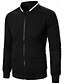 preiswerte Lässige Jacken-Herren Leichte Jacke Freizeitjacke Collegejacke Urlaub Täglich Tasche Spleißen Frühling Herbst Farbblock Mode Klassisch Stehkragen Regulär Waffelstoff Schwarz Weiß Wein Marineblau Khaki Jacken