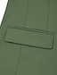 abordables Costumes de mariage-Pour des hommes Mariage Affaires Costumes Noir Vert Sauge Mode Formel Couleur Unie Coupe Standard 3 pièces Simple Boutonnage Deux Boutons