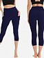 economico Leggings semplici-Per donna Pantaloni Eleganti Leggings Collant Atletico Lunghezza intera Vita Alta Semplice Tasche Laterali Comodo Sollevamento glutei Controllo addominale Yoga Casual Quotidiano Nero Rosa Borgogna