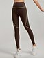 abordables Leggings y mallas de yoga-Mujer Leggings Capri Mallas Leggings de Yoga Control de barriga Alta cintura Gimnasio Voleibol Rutina de ejercicio Prendas de abajo Color sólido Negro Verde Café Otoño Deportes Ropa de Deporte