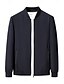 abordables Vêtements d&#039;extérieur élites pour hommes-Homme Veste Légère Entraînement Extérieur Coupe-vent Zip Up Avec Poches Printemps Automne Couleur Unie Élégant Vacances Col montant Noir Rouge foncé bleu marine Kaki Veste