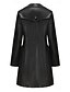 voordelige Winterjassen-Dames Jas Comfortabel Knop Modieus Street Style Effen Buiten Casual / Dagelijks Lang Strijkijzer Normale pasvorm Lange mouw bovenkleding Zwart Bordeaux Kameel Herfst Winter