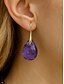 abordables Boucle d&amp;#39;oreille pour femme-Boucles d&#039;oreilles en pierre naturelle en forme de larme pour femmes avec crochet en or - bijoux élégants faits à la main pour femmes pour vêtements décontractés, cadeaux et vêtements de style bohème