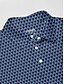 abordables Hauts-Homme T-shirt POLO Bleu de minuit Manche Courte Top Tenue de golf Vêtements Tenues Porter des vêtements