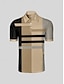 abordables Hauts-Homme T-shirt POLO Kaki Manche Courte Top Tenue de golf Vêtements Tenues Porter des vêtements