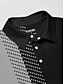 abordables Hauts-Homme T-shirt POLO Noir Manche Courte Top Tenue de golf Vêtements Tenues Porter des vêtements