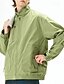 baratos Jaquetas Casuais-Homens jaqueta leve Jaqueta Carga Jaqueta casual Férias Diário A Prova de Vento Jaqueta Corta-Vento Bolsos Outono Inverno Tecido Moda Clássico Colarinho Chinês Padrão Preto Branco Roxo Verde Casaco