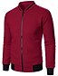 preiswerte Lässige Jacken-Herren Leichte Jacke Freizeitjacke Collegejacke Urlaub Täglich Tasche Spleißen Frühling Herbst Farbblock Mode Klassisch Stehkragen Regulär Waffelstoff Schwarz Weiß Wein Marineblau Khaki Jacken