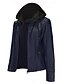abordables Chaquetas de cuero sintético-Mujer Chaqueta de cuero sintético Cómodo Bolsillo Full Zip Moda Estilo callejero Plano Exterior Casual Diario Regular Con Capucha Ajuste regular Manga Larga Ropa de calle Negro Blanco Rojo Primavera