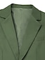 abordables Costumes de mariage-Pour des hommes Mariage Affaires Costumes Noir Vert Sauge Mode Formel Couleur Unie Coupe Standard 3 pièces Simple Boutonnage Deux Boutons
