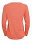 billiga Kvinnors Enfärgade Toppar-Dam Blus Ensfärgat Stylish Ledigt Långärmad Rund hals Vanliga toppar Dagligen Volang Knappar Svart Vit Ljusgrön Himmelsblå Orange Sommar Vår Höst