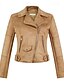 abordables Vestes en simili cuir-Femmes Veste Décontractée Gilet en daim Coupe-vent Chaud Fermeture éclair Avec Poches Mode Moderne Occasionnel Couleur Unie Sortir Week-end Fermeture éclair Régulier Revers en Pointe Coupe régulière