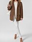 abordables Manteaux d&#039;Hiver-Femmes Manteau Blazer Chaud Confortable Avec Poches Boutons Mode Moderne Uni Travail Quotidien Régulier Col Rabattu Coupe régulière manche longue Vêtements d&#039;extérieur Noir Marron Kaki Automne Hiver