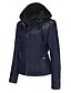 abordables Chaquetas de cuero sintético-Mujer Chaqueta de cuero sintético Cómodo Bolsillo Full Zip Moda Estilo callejero Plano Exterior Casual Diario Regular Con Capucha Ajuste regular Manga Larga Ropa de calle Negro Blanco Rojo Primavera