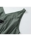 billige Boho-kjoler-Dame Mini kjole Slipkjole Boho-kjole Western kjole Mote Klassisk utendørs Ferie Ut på byen Normal عادي Ermeløs Spagettistropper Mørkegrønn Sommer