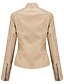 economico Giacche da Donna-Per donna Giacca in Ecopelle Confortevole Tasca Cerniera completa Moda Stile da Strada Semplice All&#039;aperto Casual Quotidiano Regolare Collo alla coreana Vestibilità regolare Manica Lunga Capispalla