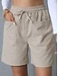 ieftine Pantaloni scurti-Pentru femei chinez Pantaloni Scurți De Bază Casual Scurt Talie Înaltă Simplu Buzunar Curea elastică Confortabil Απαλό Comfortabil Strech În aer liber Stradă Caisă Alb Roz Îmbujorat Albastru piscină