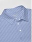 cheap Tops-Men&#039;s Golf Polo Shirt Blue Short Sleeve Top Golf Attire Clothes Outfits Wear Apparel