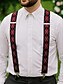 billiga Herrslipsar &amp;amp; flugor-Herrhängslen med argylemönster och clip-on-mönster – klassiska justerbara elastiska hängslen för bröllop, formella evenemang och vintage-outfits