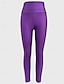 economico Leggings semplici-Per donna Shorts Leggings Leggings comodi Streetwear Casual Lunghezza intera Vita Alta Semplice Elastico in vita Traspirabilità Elasticizzato Vacanza Streetwear Abbigliamento quotidiano Marrone