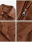 abordables Manteaux d&#039;Hiver-Femmes Manteau Coupe-vent Confortable Avec Poches Fermeture intégrale Mode street style Uni Extérieur Décontracté Quotidien Long Col Rabattu Coupe régulière manche longue Vêtements d&#039;extérieur Noir