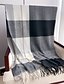 economico Scialli e stole da donna-Per donna Sciarpa rettangolare Sciarpe da donna Streetwear Quotidiano Data Grigio Nero Marrone Sciarpa Plaid