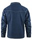 abordables Chaquetas Cargo-Hombre Chaqueta ligera Chaqueta casual Chaqueta de mezclilla Vacaciones Diario Bolsillo Otoño Invierno Plano Moda Clásico Diseño Regular Negro Marrón Verde Trébol Azul Oscuro Azul claro Chaquetas