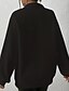 economico Felpe e maglioni da donna-Per donna Pullover Semplice Streetwear Casual Comodo Manica Lunga Scollo a V Top Regolari Streetwear Ferie Uscire Zip a un quarto Nero Autunno