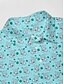 abordables Tapas-Hombre Camisas de polo Azul Piscina Manga Corta Camiseta Ropa de golf Ropa Trajes Ropa Ropa