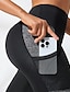billige Yoga Leggings &amp; Tights-Dame Capri-tights Yoga Leggings Lomme Midjekontroll Høy Midje Treningsstudio Dans Treningsklær Bunner Fargeblokk Svart Høst sport Sportsklær Tett passform