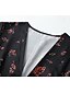 ieftine Rochii Boho-Pentru femei Rochii Midi Rochie de epoca Rochie Boho Rochie imprimata Rochie occidentală Epocă Modă În aer liber Vacanță Concediu Fit regulat Floare Manșon scurt În V Negru Vară