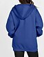 abordables Sweatshirts et Hoodies Texturés-Femmes Sweats à capuche zippés Uni Occasionnel manche longue À capuche Hauts Réguliers Rue Fête Sortir Fermeture éclair Avec Poches Bleu Marron Gris Claire Automne Hiver