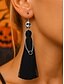 billige Halloween-tilbehør-Øreringe med kranie og kvast til kvinder – gotiske dinglekæde-skeletsmykker til halloween-kostumefester og uhyggelige aftener i byen