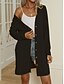 economico Cappotti &amp; Trench-Per donna Giacca Casual Confortevole Traspirante Bottoni Casual Semplice Vacanza Streetwear Casuale Abbigliamento quotidiano Monopetto Lungo Scollo a V Vestibilità regolare Manica Lunga Capispalla
