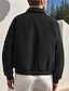 preiswerte Lässige Jacken-Herren Leichte Jacke Freizeitjacke Urlaub Täglich Tasche Frühling Herbst Einfach Mode Klassisch Revers Regulär Schwarz Marineblau Beige Jacken