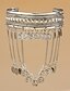 abordables Bracelet pour femme-Bracelet manchette en or pour femme avec breloques en forme de feuille - Bijoux bohème tendance pour fêtes et festivals