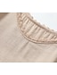 voordelige Boho-jurken-Dames Mini-jurk Boho-jurk Westerse kleding Klassiek Modern Buiten Vakantie Dagelijks Normale pasvorm Effen Lange mouw Spaghettibandjes Abrikoos Zomer
