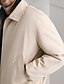 preiswerte Lässige Jacken-Herren Leichte Jacke Freizeitjacke Urlaub Täglich Tasche Frühling Herbst Einfach Mode Klassisch Revers Regulär Schwarz Marineblau Beige Jacken