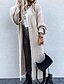 preiswerte Sweaterjacken-Damen Pullover Strickjacke Mode Einfarbig Gerippt V Ausschnitt Knöpfe Gestrickt Langarm Lange Oberteile Stricken Outdoor Täglich Aprikose Herbst