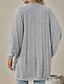 preiswerte Offene Frontstrickjacke-Damen Strickjacke Lässig Einfarbig Gerippt Kapuze Gestrickt Langarm Normale Oberteile Stricken Outdoor Ferien Ausgehen Schwarz Rosa Herbst