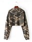 economico Negozio Grafico Felpe &amp; Cappucci-Per donna Felpa con cappuccio Mimetico Streetwear Casual Manica Lunga Con Cappuccio Top Regolari Streetwear Ferie Stampato Verde Autunno Inverno