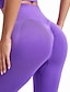 baratos Leggings e collants para ioga-Mulheres Legging Capri Leggings de ioga Compressão abdominal Cintura Alta Academia Exercite-se Esportivo Calças Côr Sólida Preto Branco Azul Outono Esportes Roupas Esportivas Ajuste justo