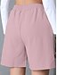 ieftine Pantaloni scurti-Pentru femei chinez Pantaloni Scurți De Bază Casual Scurt Talie Înaltă Simplu Buzunar Curea elastică Confortabil Απαλό Comfortabil Strech În aer liber Stradă Caisă Alb Roz Îmbujorat Albastru piscină