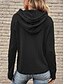 preiswerte Einfache Oberteile-Damen Kapuzenpullover Einfach Lässig Langarm Mit Kapuze Normale Oberteile Straße Alltagskleidung Schwarz Wein Braun Grau Herbst Winter
