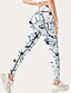 baratos Leggings e collants para ioga-Mulheres Legging Capri Leggings de ioga Com bolsos Compressão abdominal Cintura Alta Academia Esportivo Pilates Calças Branco Outono Esportes Roupas Esportivas Ajuste justo