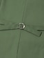 abordables Costumes de mariage-Pour des hommes Mariage Affaires Costumes Noir Vert Sauge Mode Formel Couleur Unie Coupe Standard 3 pièces Simple Boutonnage Deux Boutons