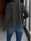 cheap Casual Jackets-Women&#039;s Casual Jacket Comfortable Breathable Full Zip Daily Casual Plain Casual Daily Regular Stand Collar Regular Fit Long Sleeve Outerwear Black Gray Spring Fall