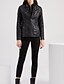 abordables Chaquetas de cuero sintético-Mujer Chaqueta de cuero sintético Cómodo Bolsillo Full Zip Moda Estilo callejero Plano Exterior Casual Diario Regular Con Capucha Ajuste regular Manga Larga Ropa de calle Negro Blanco Rojo Primavera
